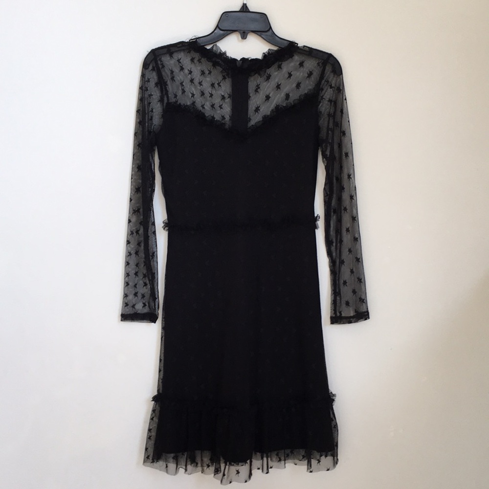 For Love and Lemons Style Mesh Star LBD Dress